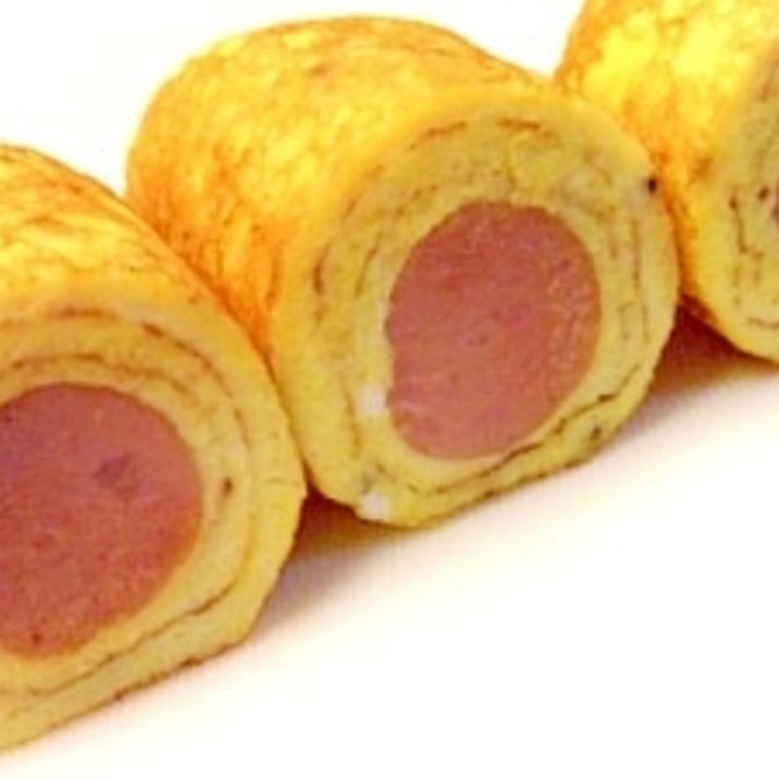 ウィンナー In 卵焼きロール お弁当おかず レシピ 作り方 By 寝虎太郎 楽天レシピ